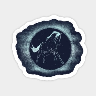 Frost horse in action Sticker